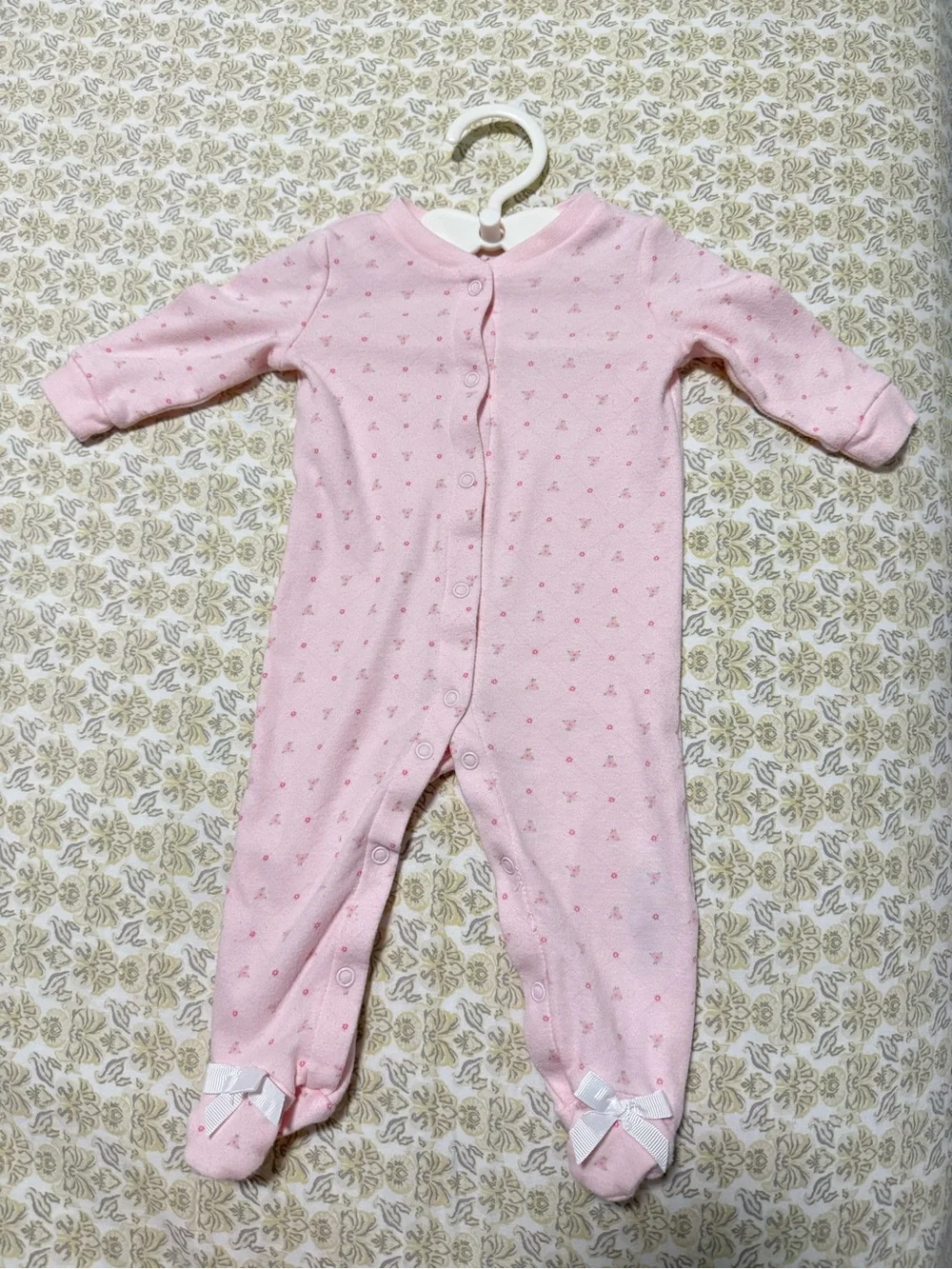 GAP Pale Pink Zippered Footed One-Piece